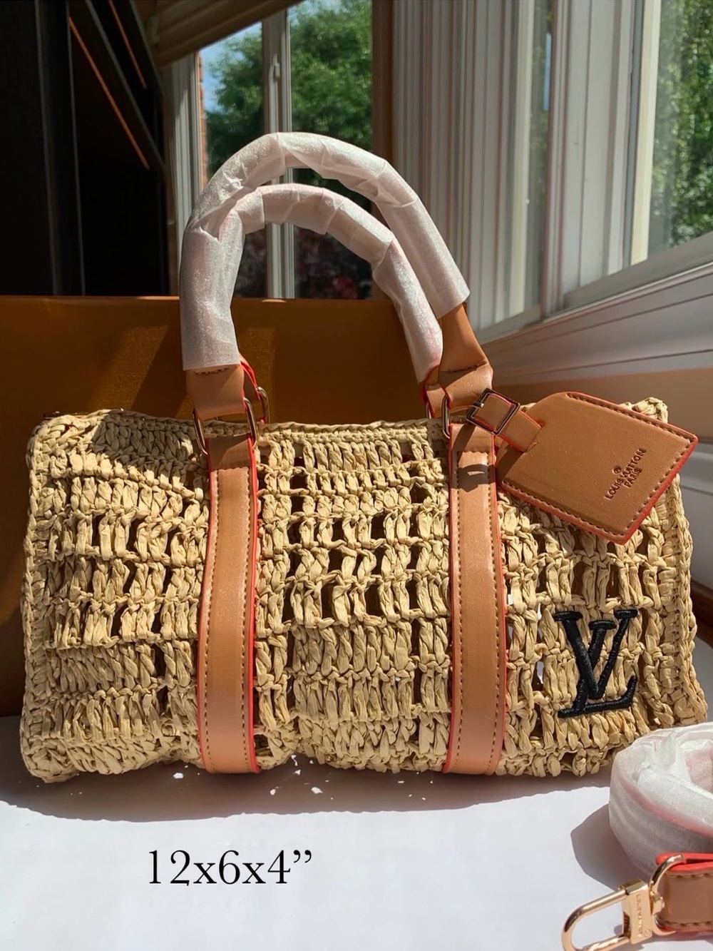 Keepall Bandouliere
25 Damier Raffia Natural Beige